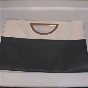 Black and white clutch